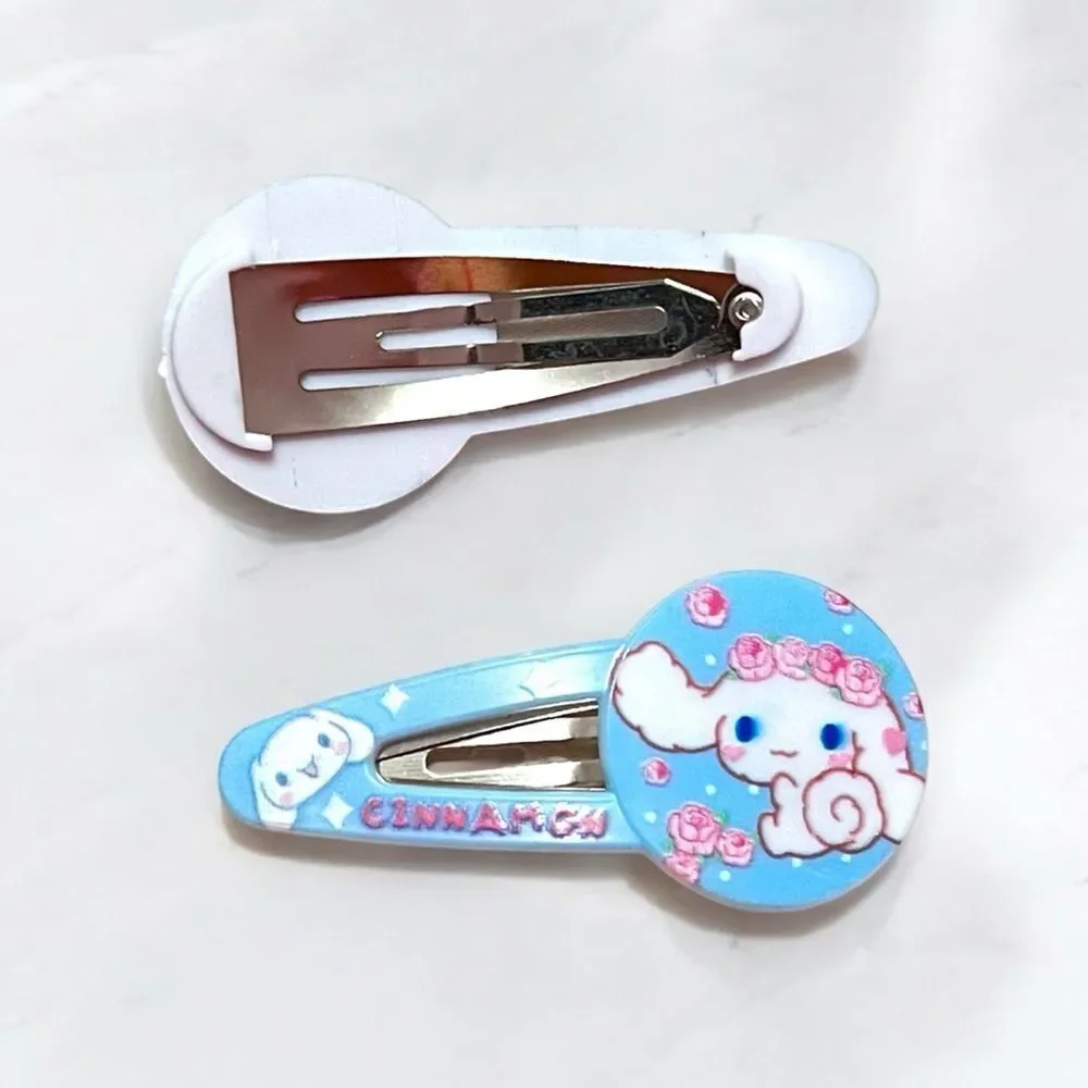 🤯5/$25🤯 Sanrio Hello Kitty Cinnamoroll Pochacco Hair Clip Set Of 6